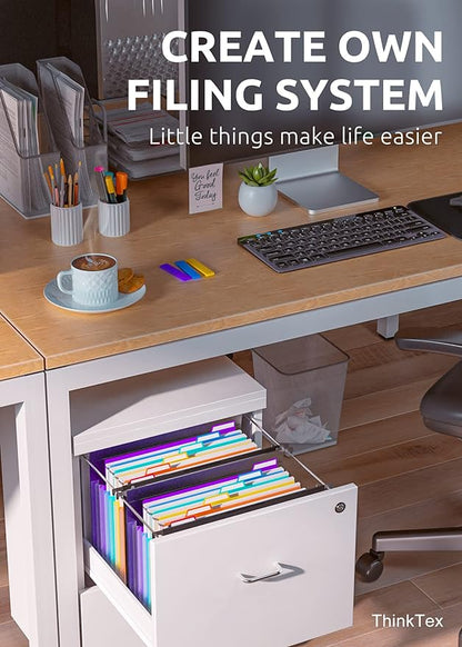 ThinkTex Plastic Expanding Hanging File Folders, 7 Innovative 1.2/'' Accordian - Image 6