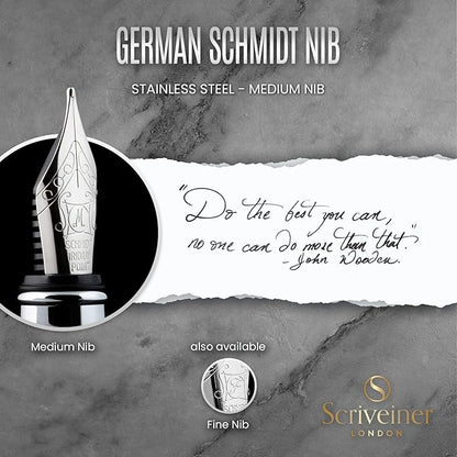 Scriveiner Stainless Steel Fountain Pen - Image 5