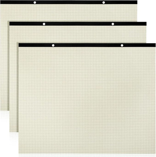 Fainne 3 Pcs Large Engineering Graph Paper Pad Giant Drafting Pad Blueprint by Fainne