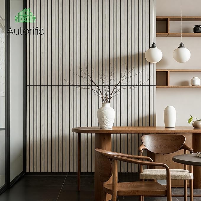 AUTORIFIC Wood Veneer Sound Panels, 10 Pack 47.2”x23.6” Wall Panels, Decorative - Image 4