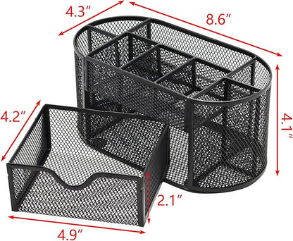 PAKASEPT Desk Organizers, Mesh Desk Organizer Caddy Supplies - Image 3