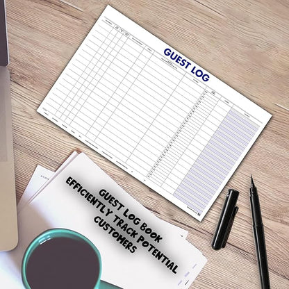 Guest Log Book for Automotive Dealerships – Customer Sign-in Tracking Log – 17" - Image 9