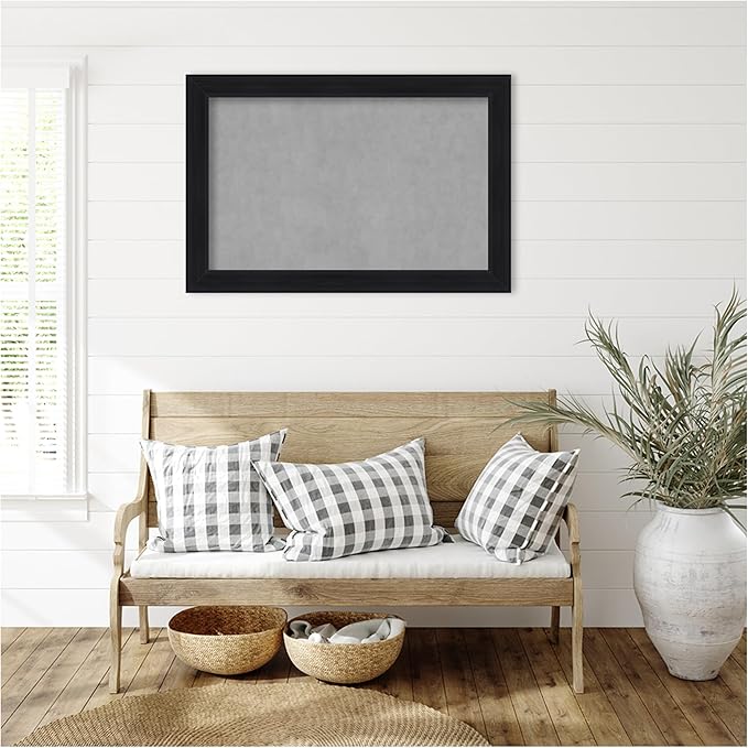 Amanti Art Black Framed Magnetic Board 25x37 Large Vision Board - Image 5
