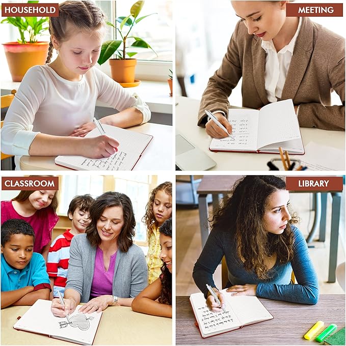 5 Pack Journal Notebook Bulk for School, Feela Hardcover Business Notebooks - Image 7
