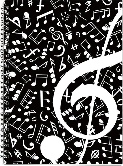 MAXCURY Blank Sheet Music Composition Manuscript Staff Paper Art Music Notebook by MAXCURY
