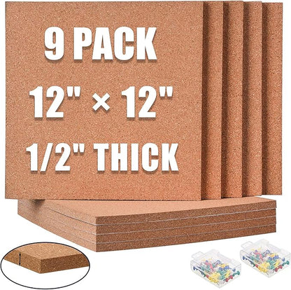 SUNGIFT Cork Board 12"x12" by SUNGIFT