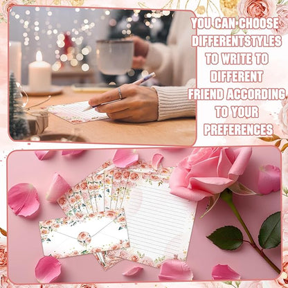 TaoBary 160 Pcs Stationery Paper Set 50 Double Sided Stationery Papers - Image 6