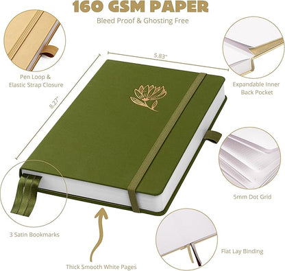 VIVID SCRIBBLES Bullet Dotted Journal – 160gsm No Bleed Thick White Paper – 200 - Image 2