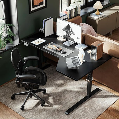 Agilestic Electric Standing Desk, L-Shaped 55 Inches Height Adjustable Desk - Image 2