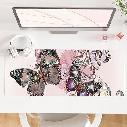 QIYI Large Mouse Pad, PU Leather Desk Blotter Protector, Waterproof Computer by QIYI