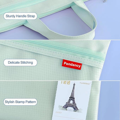Pendancy Mesh Zipper Pouch 11x13.7 in, A4 Size Foldable Document Storage - Image 4