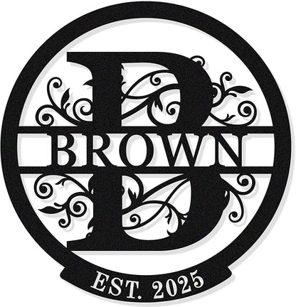 Custom Name Sign Last Name Signs by HYTSIGN