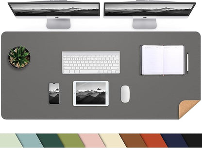 Leather Desk pad Protector, Large Desk mat by AFIING