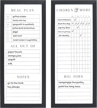 Sheffield Home Set of Two Family Planner Dry Erase Boards Featuring, Chore Chart by SheffieldHome