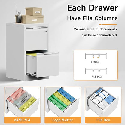 Bestoo 2-Drawer File Cabinet - Image 9