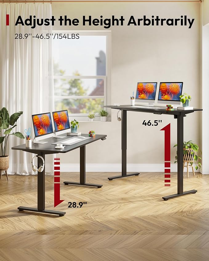 SANODESK Electric Standing Desk 48 x 30 Inches Whole-Piece Desktop Height - Image 8