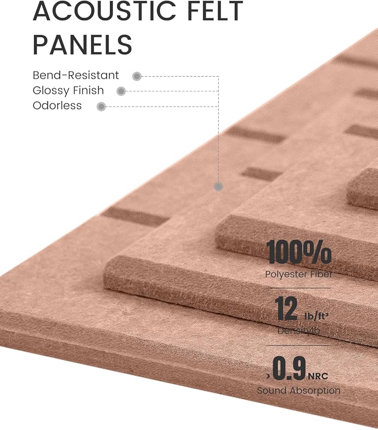 Large Felt Bulletin Board 48" x 36" Cork Board Alternative-12 Pack - Image 4