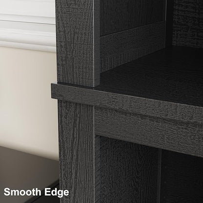 IDEALHOUSE 71" Farmhouse Bookshelf w/Adjustable Shelves & 31.5 in Whidth - Image 5