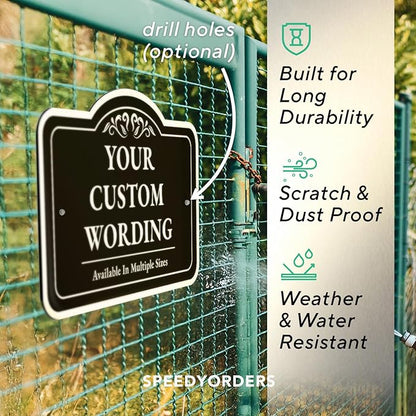 Custom Carved Metal Signs, Personalized Aluminum Design, Driveway Waterproof - Image 6