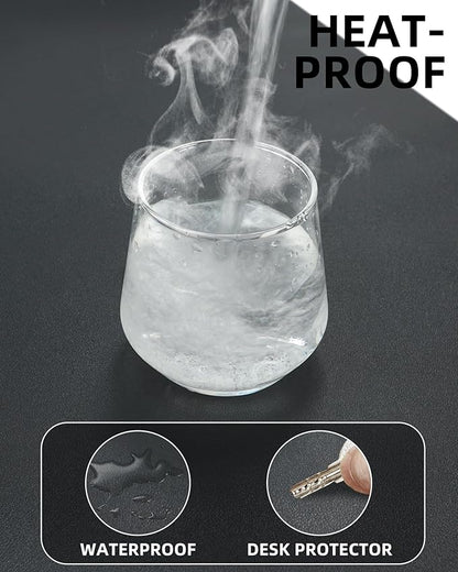 Leather Desk Protector, Large Mouse Pad, Non-Slip Blotter, Waterproof Writing - Image 4