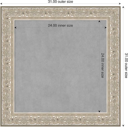 Amanti Art Silver Framed Magnetic Board 31x31 Medium Vision Board - Image 2