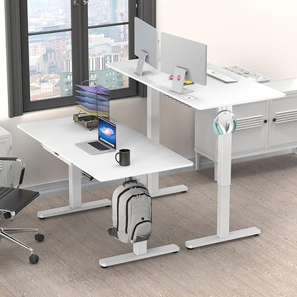SHW 55 x 28 Inches Electric Height Adjustable Standing Desk - Image 2
