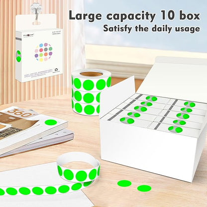 PARLAIM 3/4 Inch Round Permanent Adhesive Color-Code Dot Stickers, 10000 - Image 7