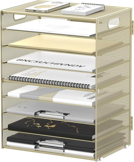 DALTACK 9-Tier Paper Letter Tray Desk Organizer by DALTACK