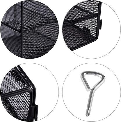 EASEPRES 5 Slot Mesh Desk Organizer Tray, File Paper Letter Folder Holder - Image 4