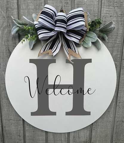 Wood front door sign Wood sign Home decor Welcome sign Sign - Image 2