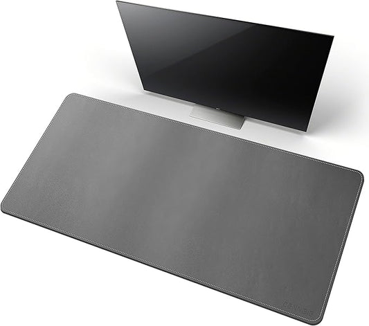 CENNBIE Leather Desk Mat, 39.3x19.6 Extra Large Desk Pad Blotter Protector by CENNBIE