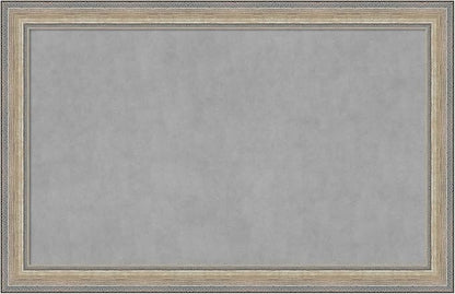 Amanti Art Silver Framed Magnetic Board 29x45 Large Vision Board by AmantiArt
