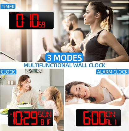 KMMKGG 13.7”Digital Timer Large LED Screen displays（5'' Number）, The Date time - Image 5