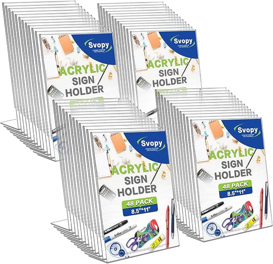 SVOPY Acrylic Sign Stand Holders by SVOPY