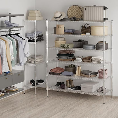 Regal Altair 24" Deep x 60" Wide x 74" Height Wire Shelving Kit | 6-Tier | NSF - Image 7