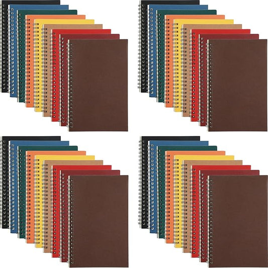 Yahenda 36 Pcs Spiral Notebook Bulk A5 Journal Lined 8.3'' x 5.5'' Writing by Yahenda