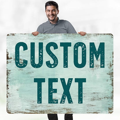 Custom Sign, Custom Street Sign, 11 Font Colors, 13 Font Styles, 4 Hole Options - Image 2
