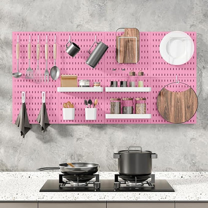 MULSAME Pegboard Combination Kit, 25.2" x 50.4" Wall Mounted Storage Set - Image 3
