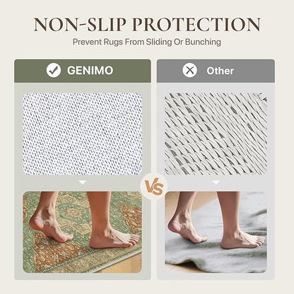 GENIMO Runner Rug 2'6"x6 Machine Washable Non Slip Vintage Hallway Runner Rug - Image 4