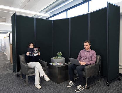 Versare Room Divider 360 Portable Wall Partition | Folding Panels | Large - Image 2