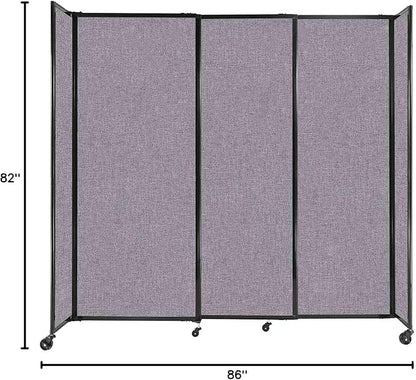Versare Straightwall Sliding Portable Wall Partition | Freestanding Office - Image 7