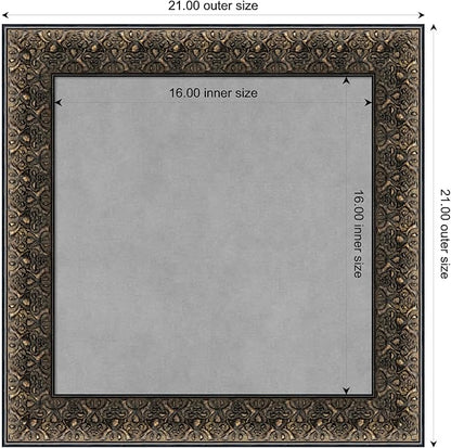 Amanti Art Black Framed Magnetic Board 21x21 Small Vision Board - Image 4