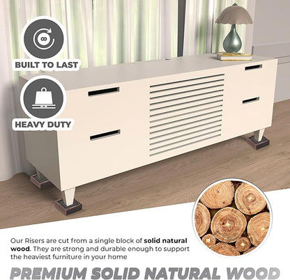 Bed Risers, Furniture Risers Can be Adjusted to 2'' 3''or 4'', Lifts Furniture - Image 4