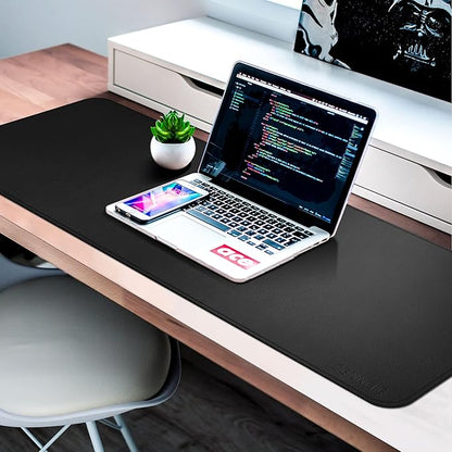 CENNBIE Leather Desk Mat, Extended Non-Slip Mouse Pad, Waterproof PU Leather - Image 5