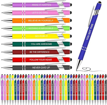 Greengines 50 Pcs Inspirational Pens by Greengines