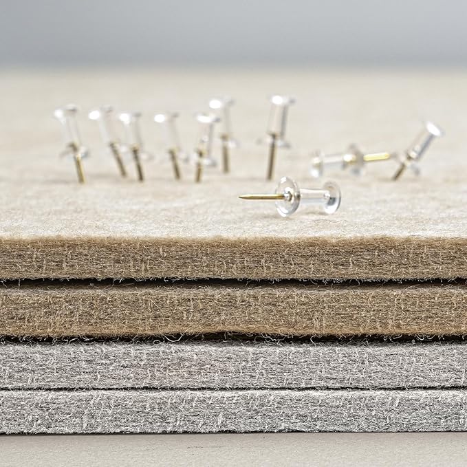 Bulletin Board, 36 x 24 Inches Felt Pin Board, Cork Alternative - Image 6