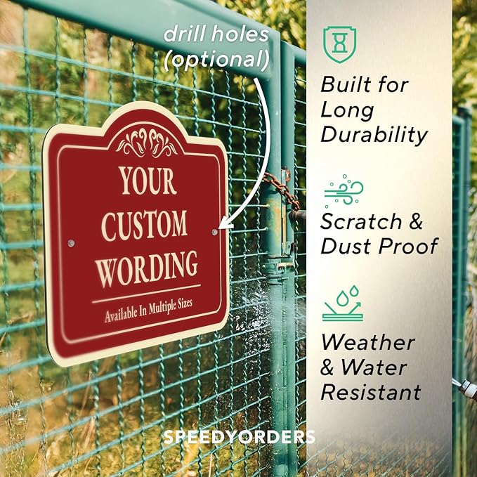 Custom Outdoor Decorative Metal Signs, Personalized Aluminum Sign, Driveway Sign - Image 6