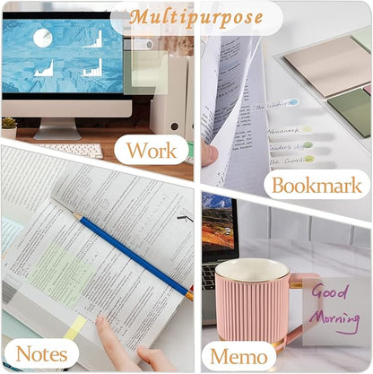BAYTORY 700 Sheets Transparent Sticky Notes, Self-Adhesive Translucent Writable - Image 8