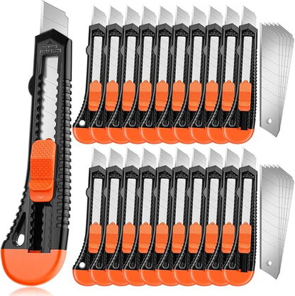JOYUMY 20 Pack Utility Knife, Box Cutter Retractable, Box Knife by JOYUMY