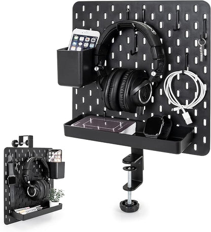 EHO Clamp-On Desk Pegboard, 13.5 x 14 inch Privacy Divider, Desk Partition Panel by EHOPrime